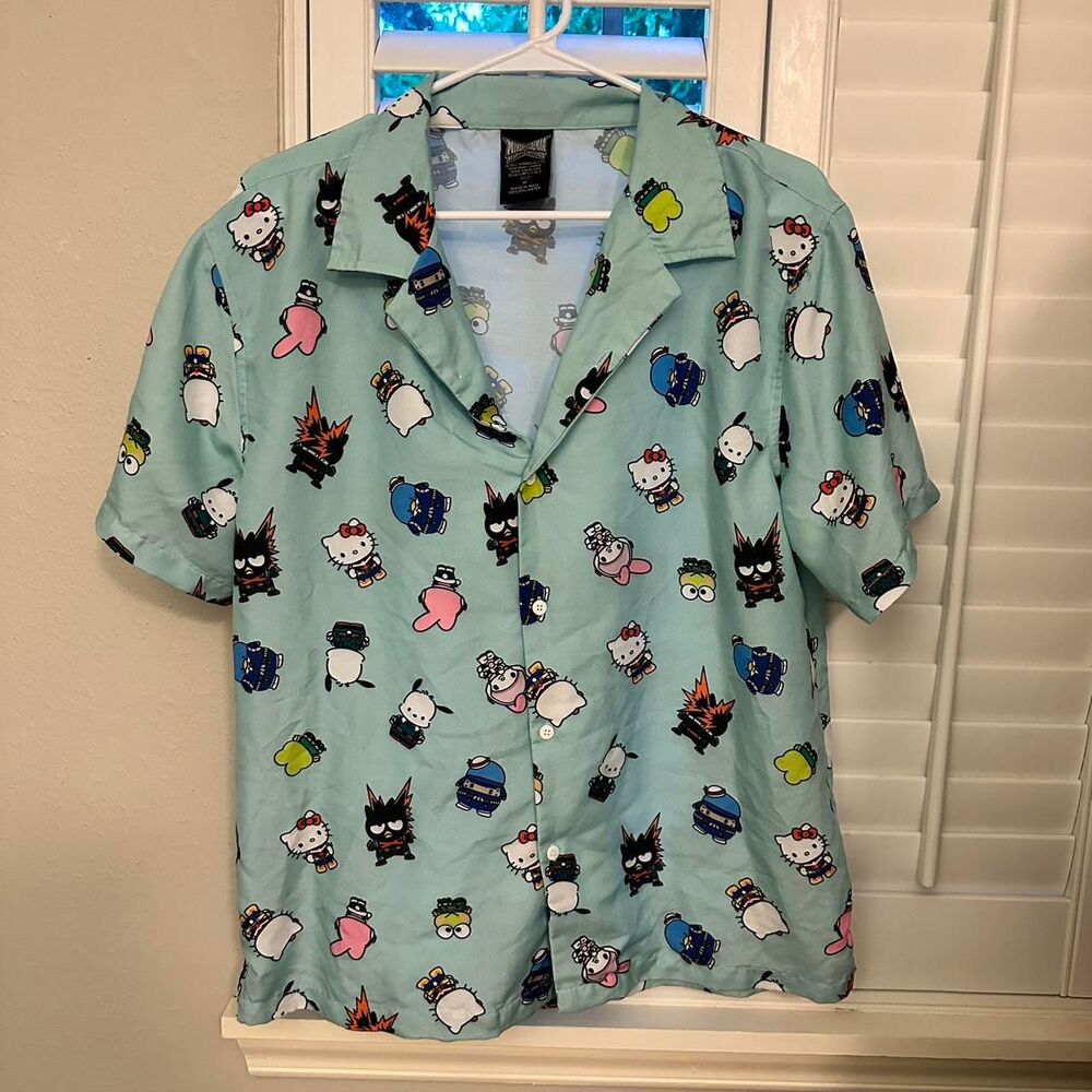 Hello-kitty Men's Blue T-shirt
